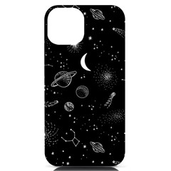 Cosmic Black Space Star Iphone 14 Black Uv Print Pc Hardshell Case by Ndabl3x