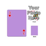 Luscious Lavender Hex #cca3e7 Playing Cards 54 Designs (Mini) Front - Heart3