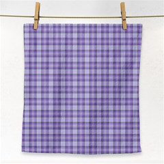 Purple Plaid Tartan 2 Face Towel by dressshop
