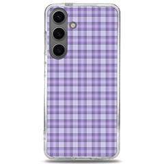 Purple Plaid Tartan 2 Samsung Galaxy S24 6 2 Inch Tpu Uv Case by dressshop