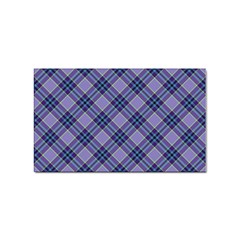 Purple Plaid Tartan 1 Diagonal Sticker (rectangular) by dressshop