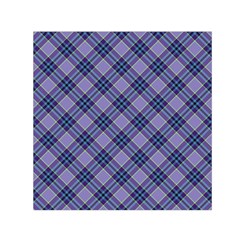 Purple Plaid Tartan 1 Diagonal Square Satin Scarf (30  X 30 ) by dressshop