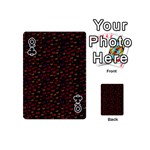 Pattern Ha Ha Ha  Abstract Black Dark Doodle Hahaha Pattern Physco Playing Cards 54 Designs (Mini) Front - ClubQ