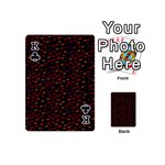 Pattern Ha Ha Ha  Abstract Black Dark Doodle Hahaha Pattern Physco Playing Cards 54 Designs (Mini) Front - ClubK