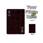 Pattern Ha Ha Ha  Abstract Black Dark Doodle Hahaha Pattern Physco Playing Cards 54 Designs (Mini) Front - Spade8