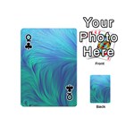 Psicodelia Zyguratti Texture Cyanturquoise Playing Cards 54 Designs (Mini) Front - ClubQ