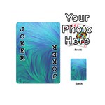 Psicodelia Zyguratti Texture Cyanturquoise Playing Cards 54 Designs (Mini) Front - Joker1