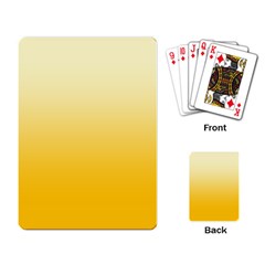 Cream Yellow To Amber Orange Linear Gradient Playing Cards Single Design (rectangle) by GradientsOmbre