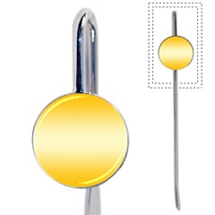 Amber Orange To Cream Yellow Bilinear Gradient Book Mark by GradientsOmbre