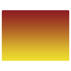 Burgundy Red To Electric Yellow Linear Gradient Two Sides Premium Plush Fleece Blanket (baby Size) by GradientsOmbre