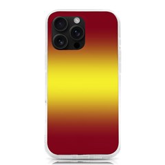 Burgundy Red To Electric Yellow Bilinear Gradient Iphone 16 Pro Max Tpu Uv Print Case by GradientsOmbre