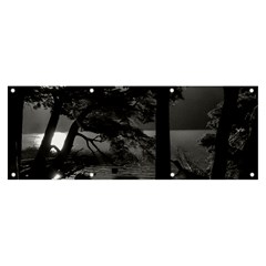 Los Alerces National Park Waterfront Landscape, Argentina002 Banner And Sign 8  X 3  by dflcprintsclothing