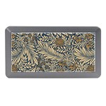 Brown Vintage Background Vintage Floral Pattern, Brown Memory Card Reader (Mini) Front
