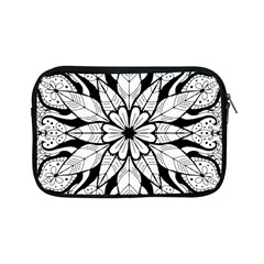 Seamless Tiling Pattern Hand Drawn Black White Apple Ipad Mini Zipper Cases by Grandong