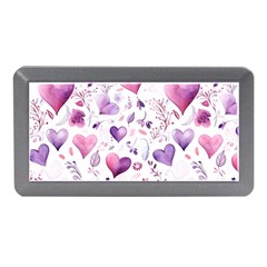 Hearts Love Purple Memory Card Reader (mini) by Grandong