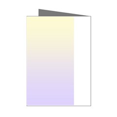 Cream Yellow To Pale Violet Linear Gradient Mini Greeting Cards (pkg Of 8) by GradientsOmbre