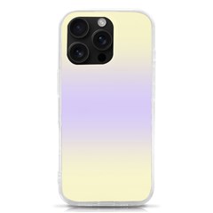 Cream Yellow To Pale Violet Bilinear Gradient Iphone 16 Pro Tpu Uv Print Case by GradientsOmbre