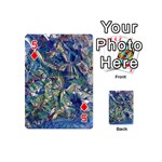 Blue Blend Playing Cards 54 Designs (Mini) Front - Diamond5