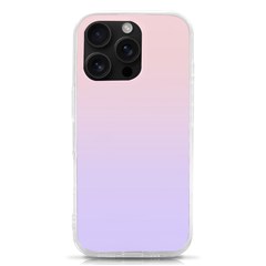 Pale Pink To Pale Violet Linear Gradient Iphone 16 Pro Tpu Uv Print Case by GradientsOmbre
