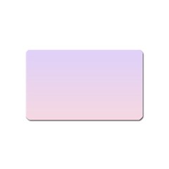 Pale Violet To Pale Pink Linear Gradient Magnet (name Card) by GradientsOmbre