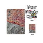 Red And Gray Rock Texture Print Playing Cards 54 Designs (Mini) Front - Club9
