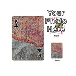 Red And Gray Rock Texture Print Playing Cards 54 Designs (Mini) Front - ClubK