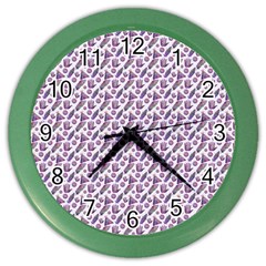 Boho Pattern 2 Color Wall Clock by designsbymallika