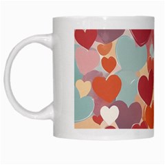 Valentines Day Hearts Romance Love White Mug by Posterlux