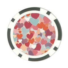 Valentines Day Hearts Romance Love Poker Chip Card Guard (10 Pack) by Posterlux