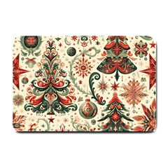 Christmas Tree Snow Small Doormat by Bedest