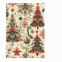 Christmas Tree Snow Large Garden Flag (two Sides) by Bedest