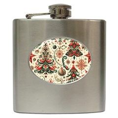 Christmas Tree Snow Hip Flask (6 Oz) by Bedest