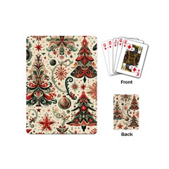 Christmas Tree Snow Playing Cards Single Design (mini) by Bedest