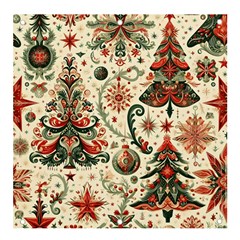 Christmas Tree Snow Banner And Sign 4  X 4  by Bedest