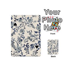 Blue Vintage Background Playing Cards 54 Designs (mini) by kyorashop23