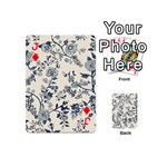 Blue Vintage Background Playing Cards 54 Designs (Mini) Front - DiamondJ
