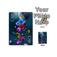 Falling Flowers, Art, Coffee Cup Playing Cards 54 Designs (mini) by kyorashop23