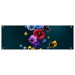 Falling Flowers, Art, Coffee Cup Banner And Sign 9  X 3  by kyorashop23