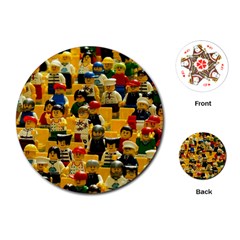 Lego People, Games Playing Cards Single Design (round) by kyorashop23