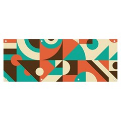 Retro Colorful Background, Retro Abstraction Banner And Sign 8  X 3  by kyorashop23