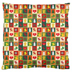 Template Christmas Pattern Large Cushion Case (two Sides) by Proyonanggan