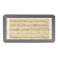 Vintage Beige Music Notes Memory Card Reader (mini) by Cemarart