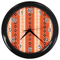 Geometrical Geometric Pattern Wall Clock (black) by Sabxi