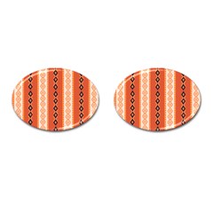 Geometrical Geometric Pattern Cufflinks (oval) by Sabxi