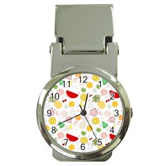 Pattern Seamless Texture Fruit Money Clip Watches by Sabxi