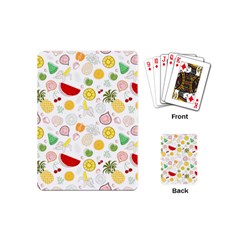 Pattern Seamless Texture Fruit Playing Cards Single Design (mini) by Sabxi