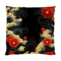 Korean Art Flowers Asian Pattern Standard Cushion Case (one Side) by Sabxi