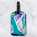 seascape Nappa Leather Luggage Tag Rectangle Back