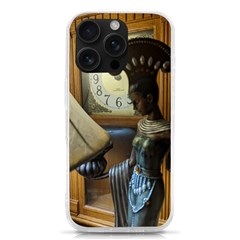 Erte Figurine And A Clock Iphone 16 Pro Tpu Uv Print Case by bestdesignintheworld