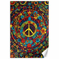 Peace Abstract Pattern Creative Drawing Canvas 20  X 30  by Posterlux